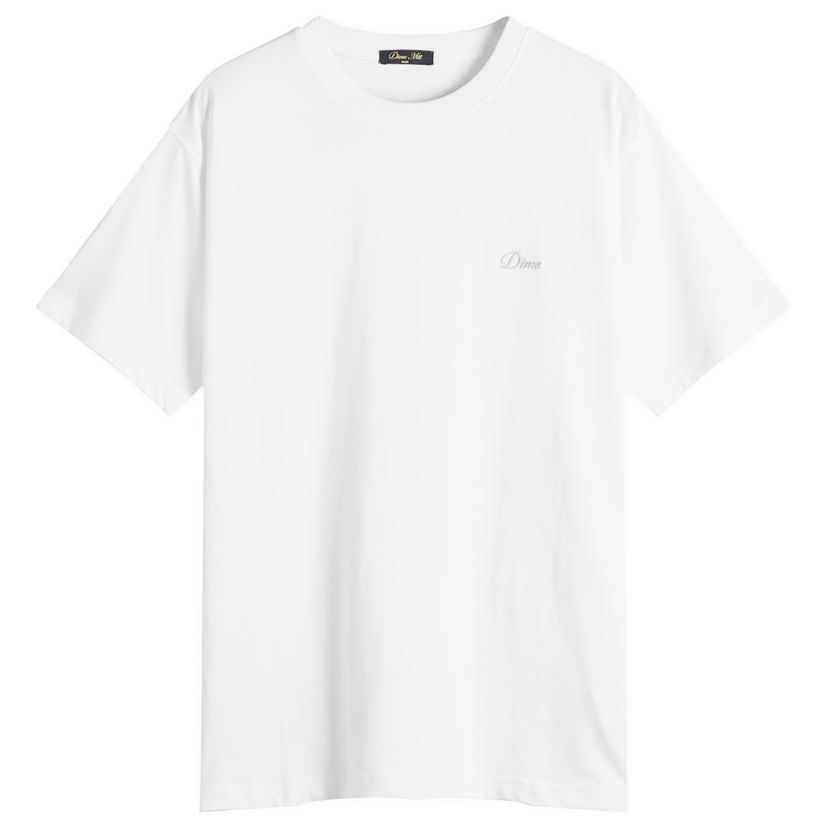 Majica kratkih rukava Dime Dime Cursive Small Logo T-Shirt, Size Large Bijela | DIMEFA2544WHT