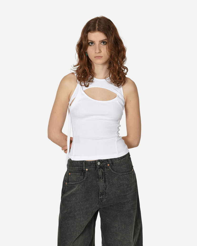 Majica bez rukava Ottolinger Layered Cut-Out Tank Top Bijela | 0408401 WHITE