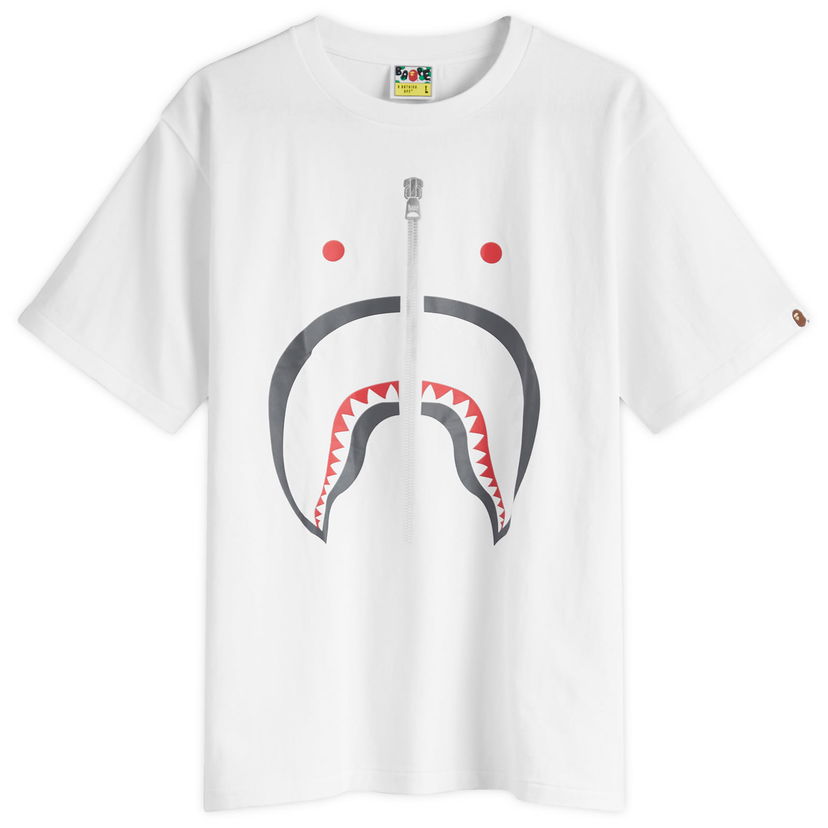 Majica kratkih rukava BAPE Classic Shark Graphic T-Shirt Bijela | 001TEK801003M-WHT