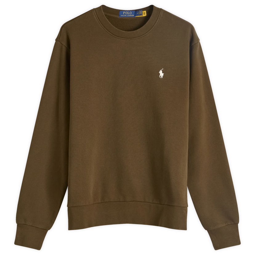 Majica kratkih rukava Polo by Ralph Lauren Polo Ralph Lauren Men's Loopback Crew Neck Sweatshirt in Dark Loden, Size Small | END. Clothing Smeđa | 710916689019