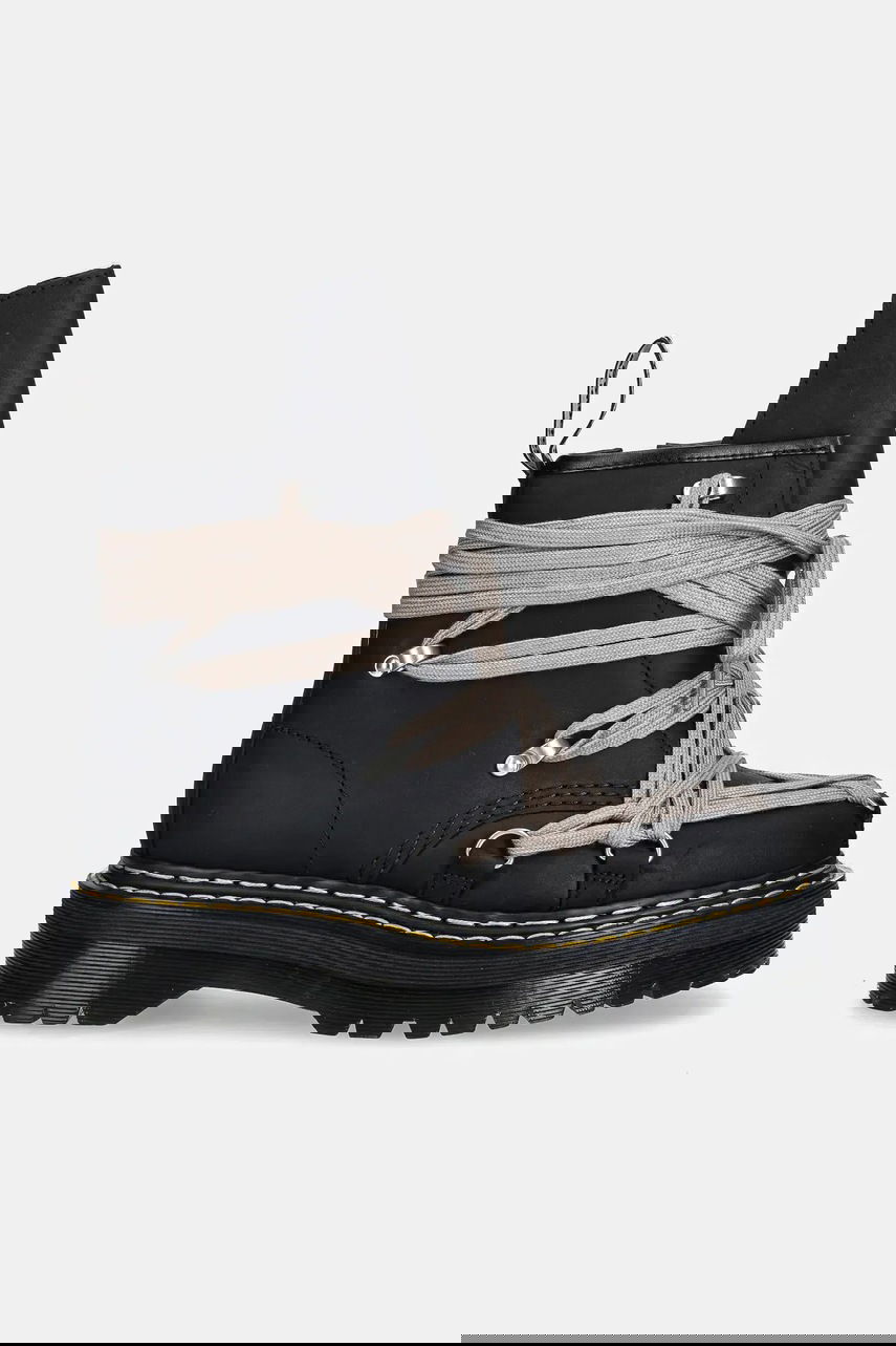 Tenisice i cipele Rick Owens Rick Owens DRKSHDW x Dr. Martens 1460 Quad Sole Megalace® Boot Crna | DW02E6812.8001, 1