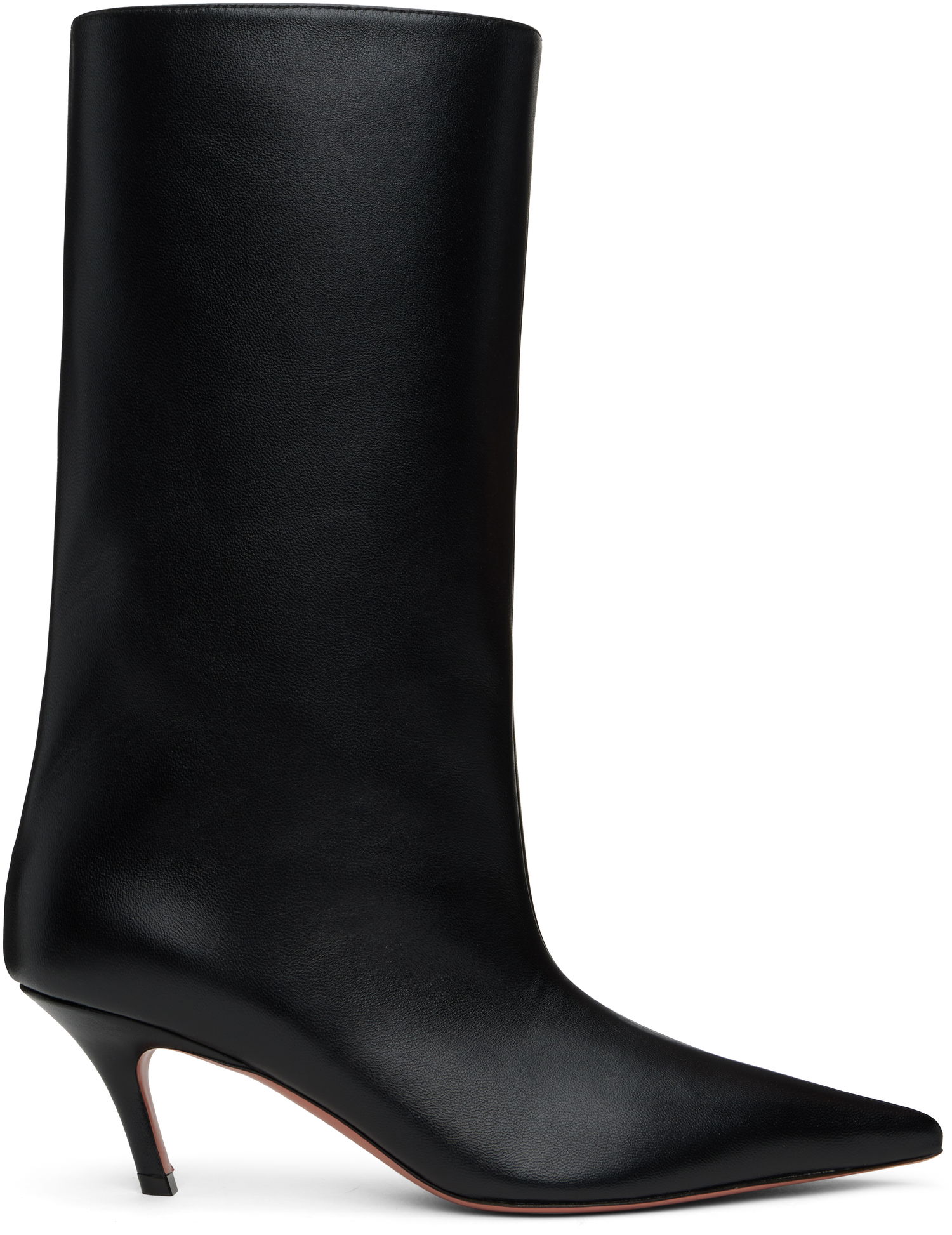 Njega cipela Amina Muaddi Amina Muaddi Fiona 60 Kitten Heel Boots Crna | FIONA BOOT NAPPA, 0