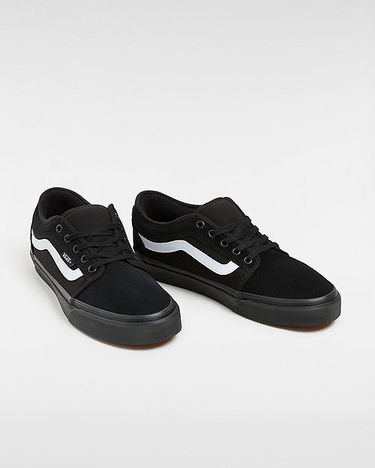 Tenisice i cipele Vans Chukka Low Sidestripe Shoes (black/black/whi) Unisex White, Size 2.5 Crna | VN0A5KQZB8C, 1