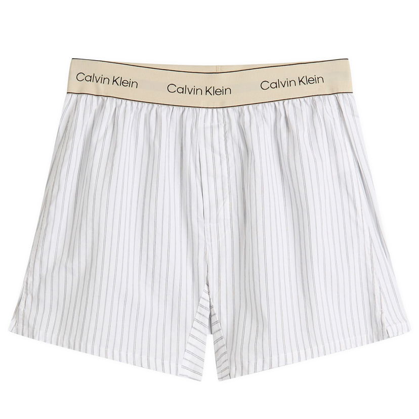 Bokserice CALVIN KLEIN Calvin Klein Cotton Poplin Trad Boxer Shorts, Size Large Bijela | LV00NM2945ZEW