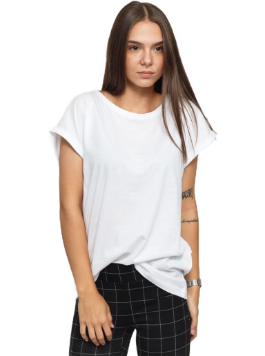 Majica kratkih rukava Urban Classics Ladies Organic Extended Shoulder Tee Bijela | TB2983 white