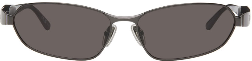 Sunčane naočale Balenciaga Gunmetal Miami Sunglasses Crna | BB0355S-001