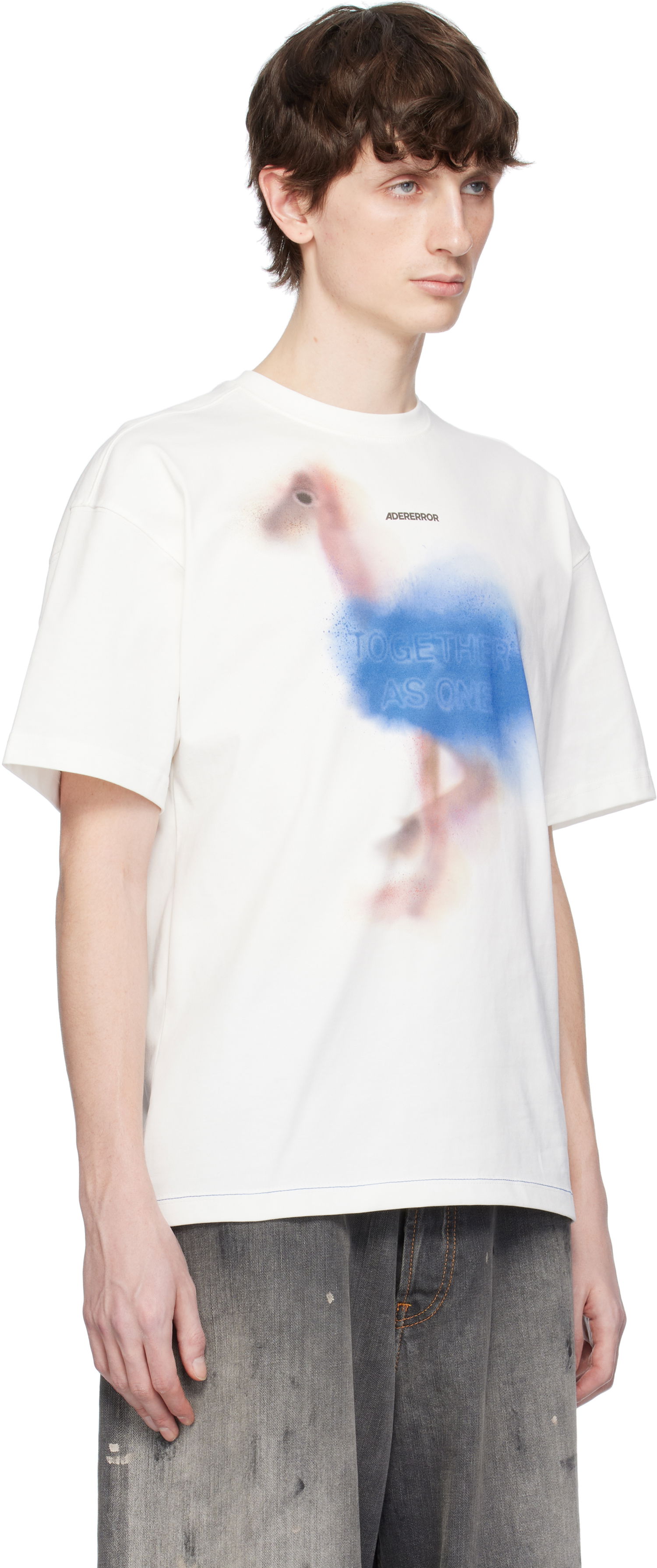Majica kratkih rukava ADER ERROR ADER error Together As One Graphic T-Shirt Bijela | BO01SSTS0104OW, 1