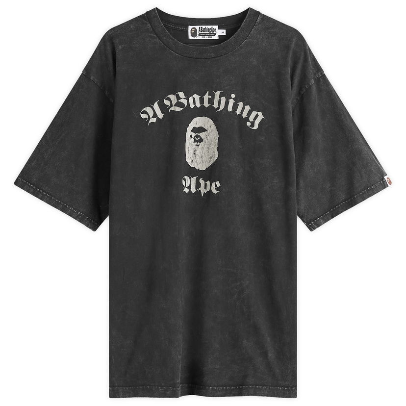 Majica kratkih rukava BAPE A Bathing Ape Over Dye T-Shirt Crna | 001CSK301009M-BLK