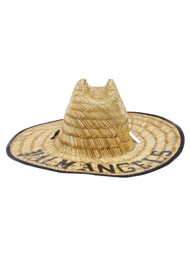 Šešir Palm Angels Rafia Logo Bucket Hat Bež | PWLA028S23MAT0016110