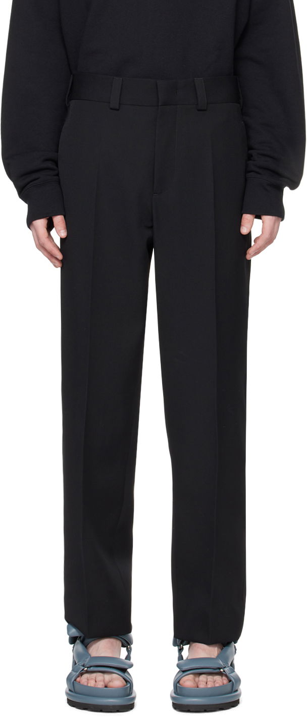 Hlače Jil Sander Creased Trousers Crna | J23KA0003_J40002
