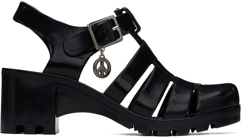 Jeans Moschino Moschino Jeans Jelly Heeled Sandals Crna | 3213 3289