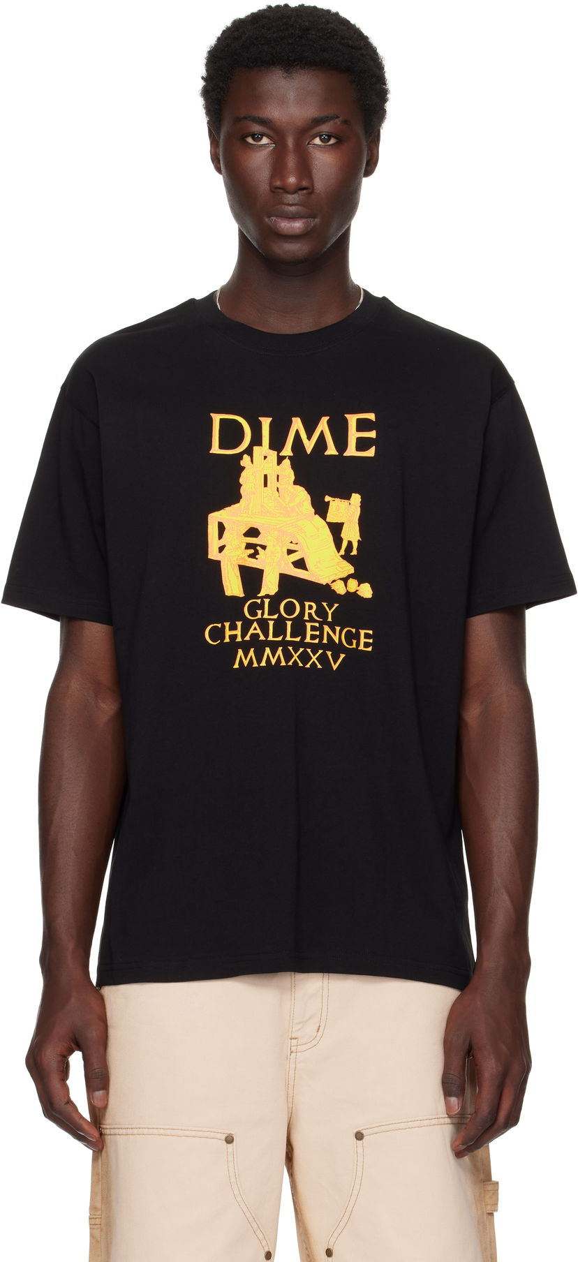 Majica kratkih rukava Dime Dime Glorious Graphic T-Shirt Crna | DIMESU2561BLK