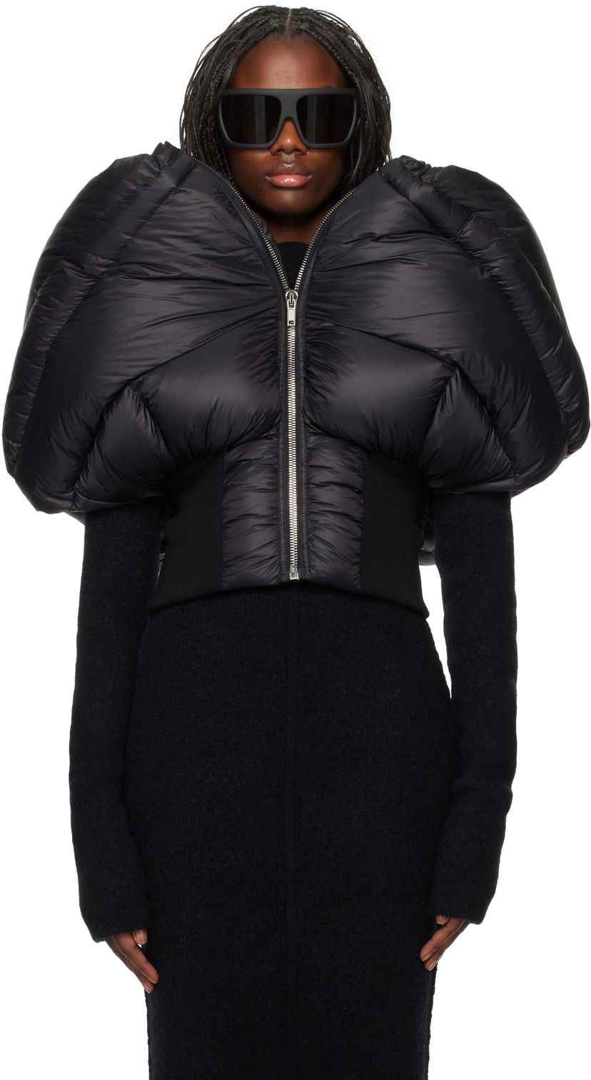 Pernata jakna Rick Owens Down Jacket Mini Crna | RO02D3790 NPDX