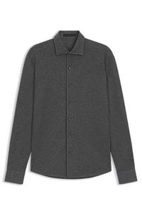 BECKHAM x BOSS slim-fit shirt in cotton jersey