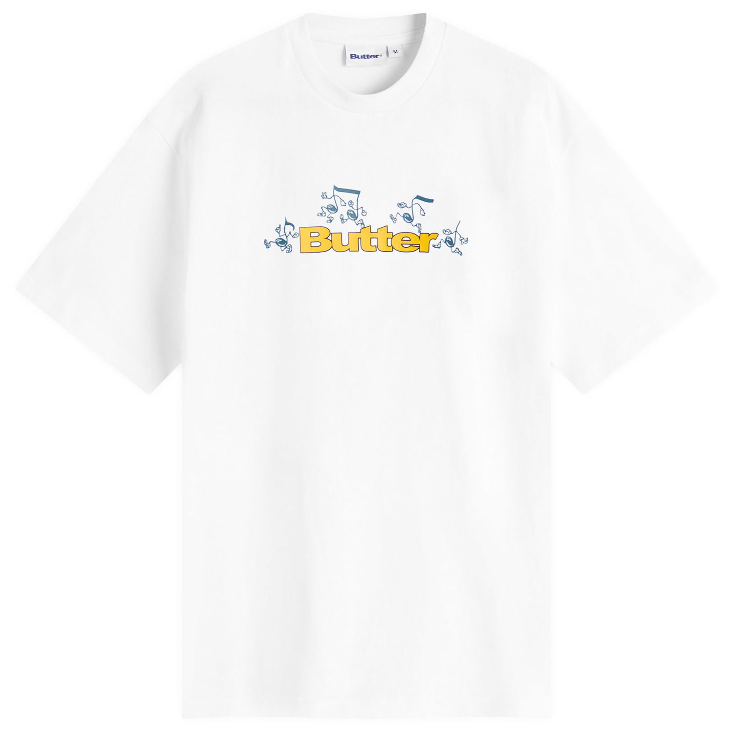 Majica kratkih rukava Butter Goods Tempo Logo Graphic T-Shirt Bijela | BG252100-WHT, 1
