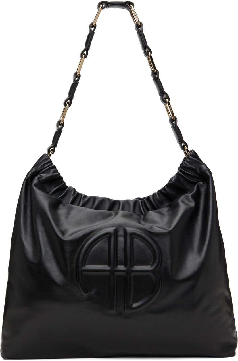 Ručna torbica Anine Bing Kate Leather Shoulder Bag Crna | A-13-3215-000