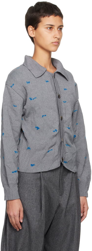 Džemper ADER ERROR Embroidered Button-Up Cardigan Siva | BMADFWKT0703GR, 1