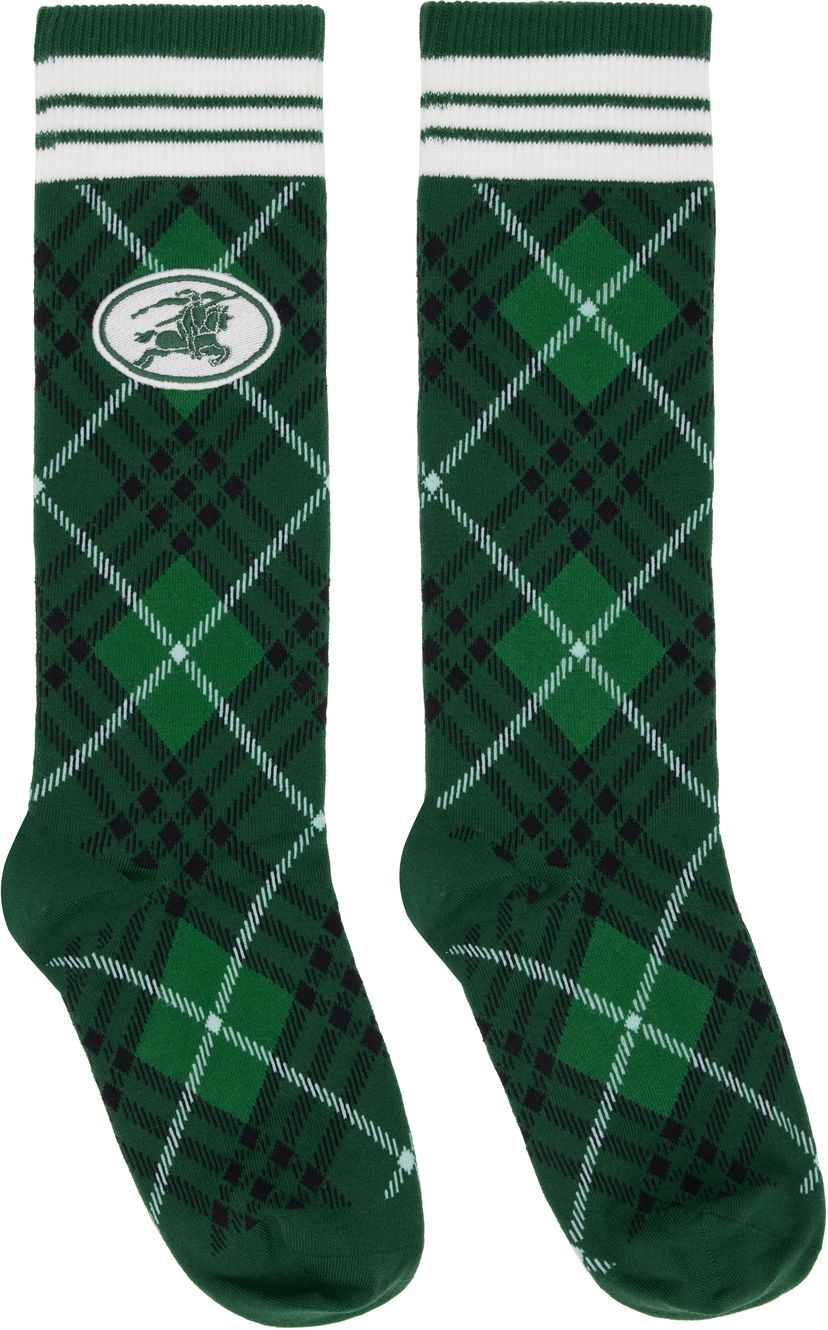 Čarape Burberry Burberry Argyle Check Stretch Socks Zelena | 8113536