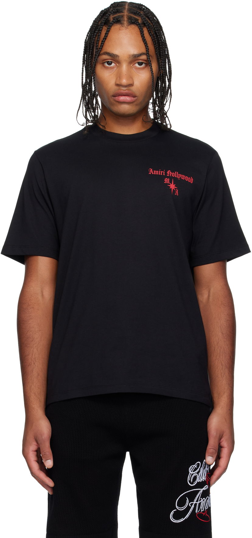 Majica kratkih rukava AMIRI Amiri Hollywood Gothic T-Shirt Crna | AMJYTE1252