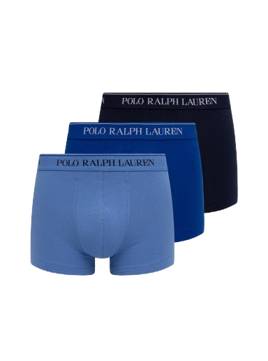 Bokserice Polo by Ralph Lauren Cotton Trunk - 3 Pack Plava | 714835885009