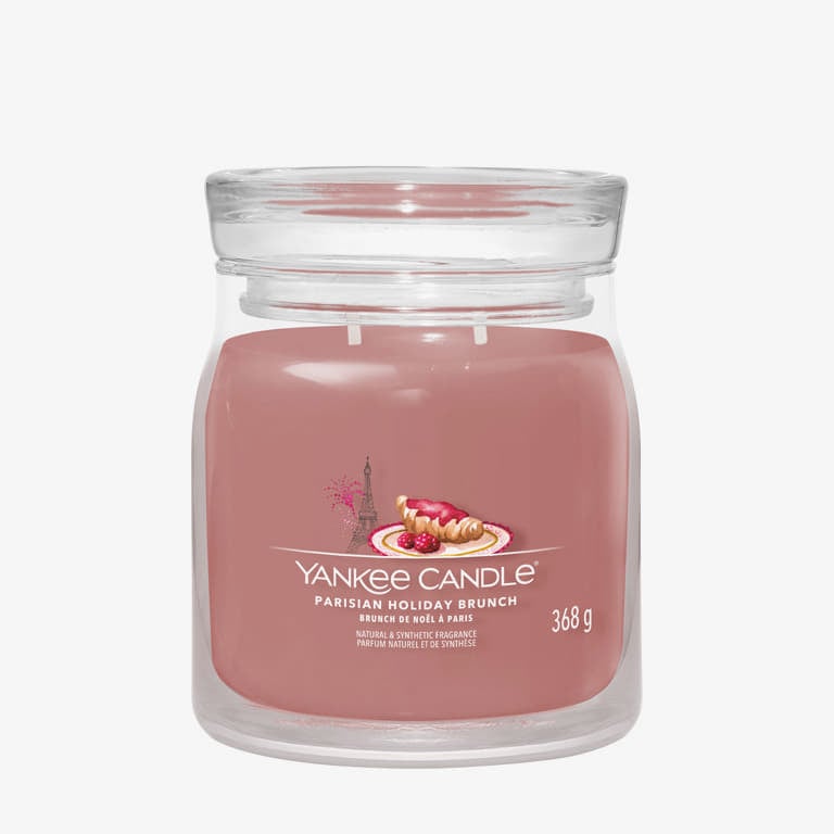 Svijeće Yankee Candle Scented Candle Parisian Holiday Brunch Medium Jar 2 Wicks Ružičasta | 42206