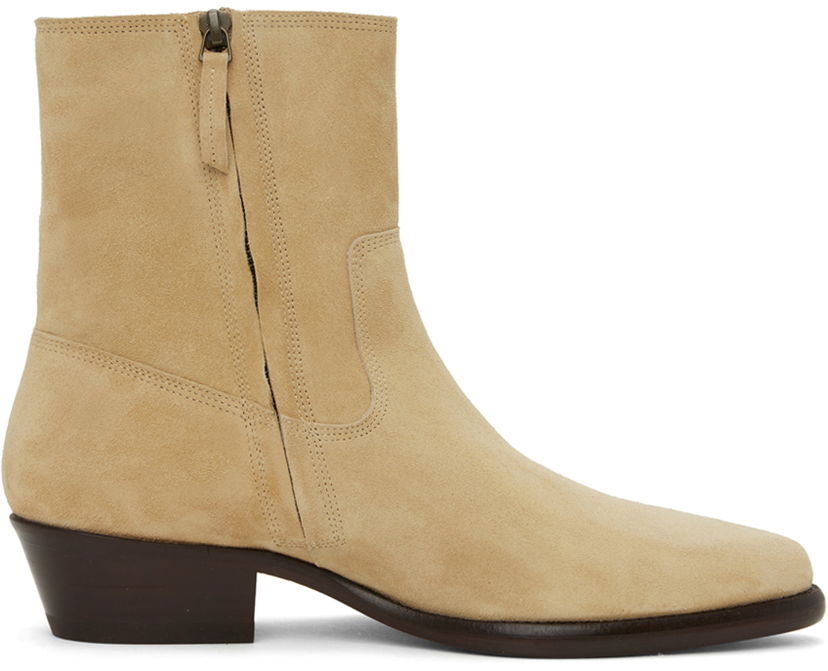 Tenisice i cipele ISABEL MARANT Isabel Marant Delix Suede Ankle Boots Bež | 23HBO0073HA-A4A02N