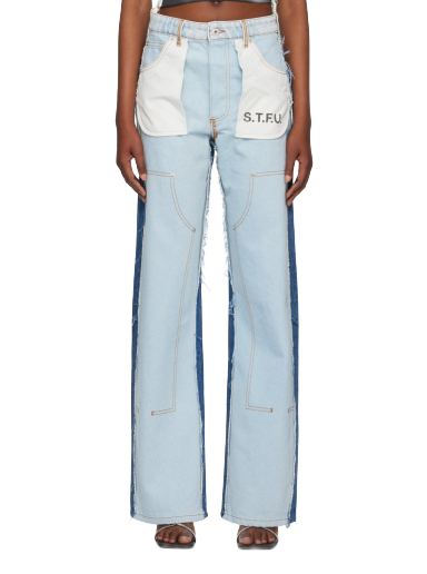 Jeans HERON PRESTON Washed Insideout Carpenter Jeans Plava | HWYB007F23DEN0014510
