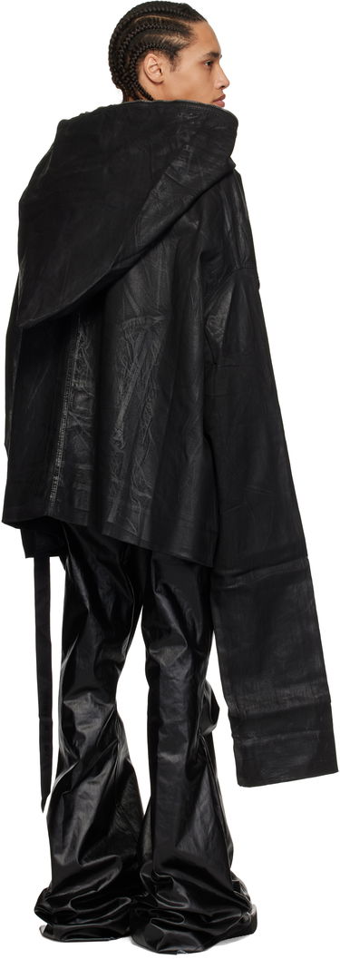Dukserice Rick Owens Rick Owens DRKSHDW Hollywood Gimp Kaftan Denim Jacket Crna | DU01E3780 SCF, 2