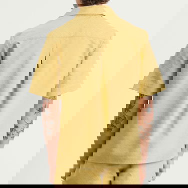 Košulja Casablanca Casablanca Jacquard Monogram Short Sleeve Shirt, Size Large Žuta | MPF25-SH-167-01, 3