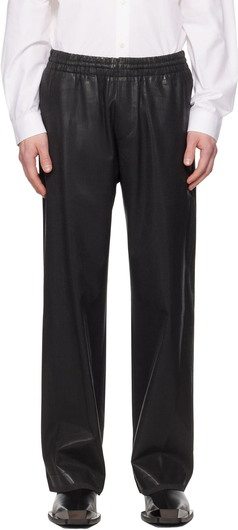 Hlače Diesel Diesel P-Clays Drawstring-Waist Trousers Crna | A16063-0IKAL-96K