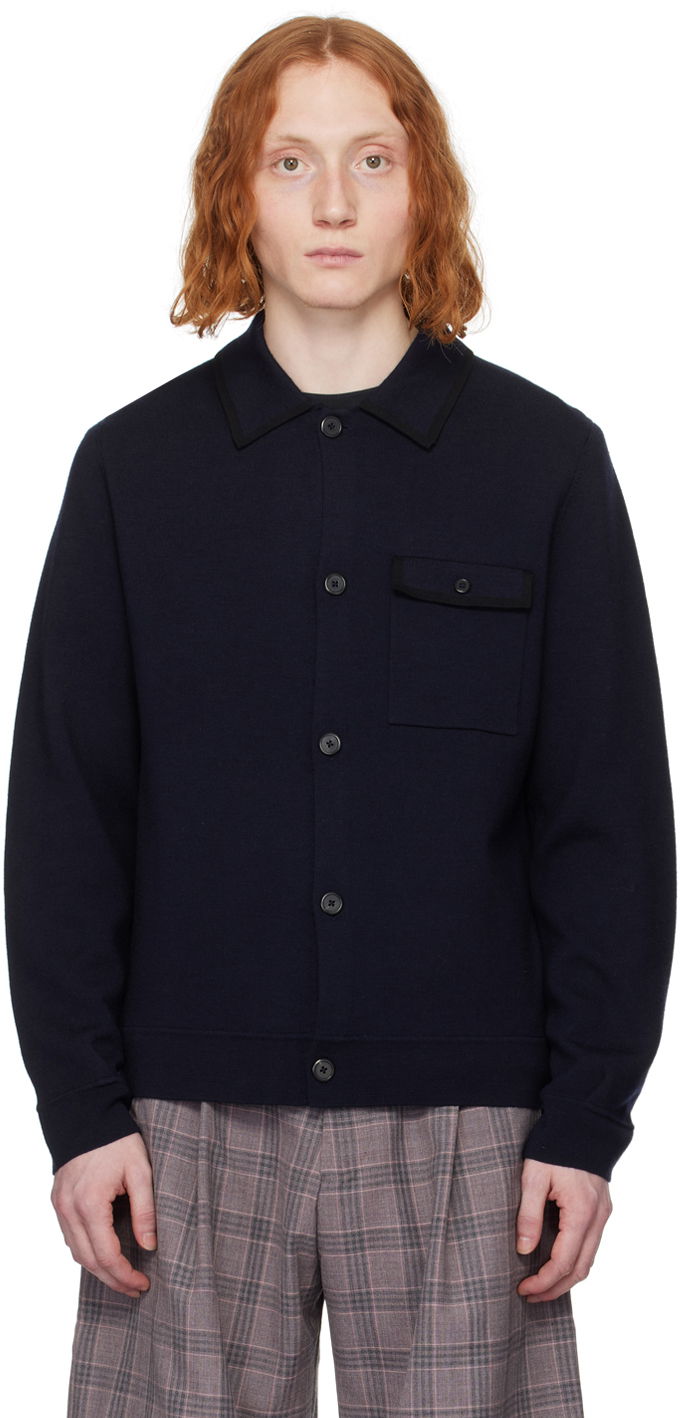 Džemper Paul Smith Paul Smith Heavyweight Jacket Tamnoplava | M1R-616Y-M02280-49
