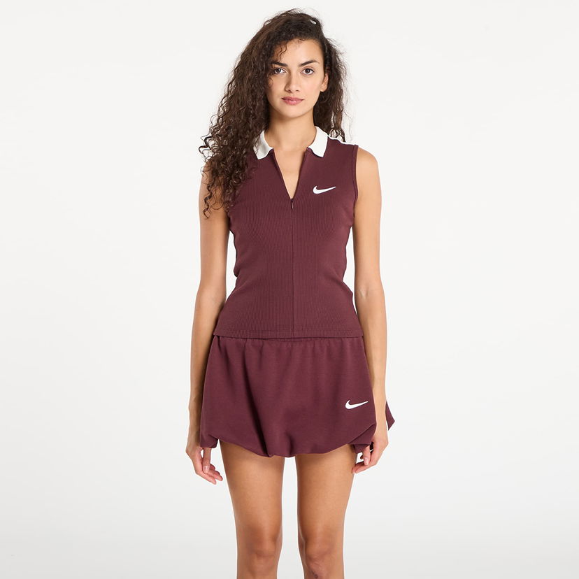 Majica bez rukava Nike Fitted Tank Top Tamnocrvena | IO8899-652
