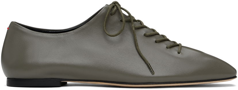 Odjeća Aeyde Aeyde Isla Nappa Leather Derbys Zelena | A11-FL-RKLS08FL166-SS25-1007-007