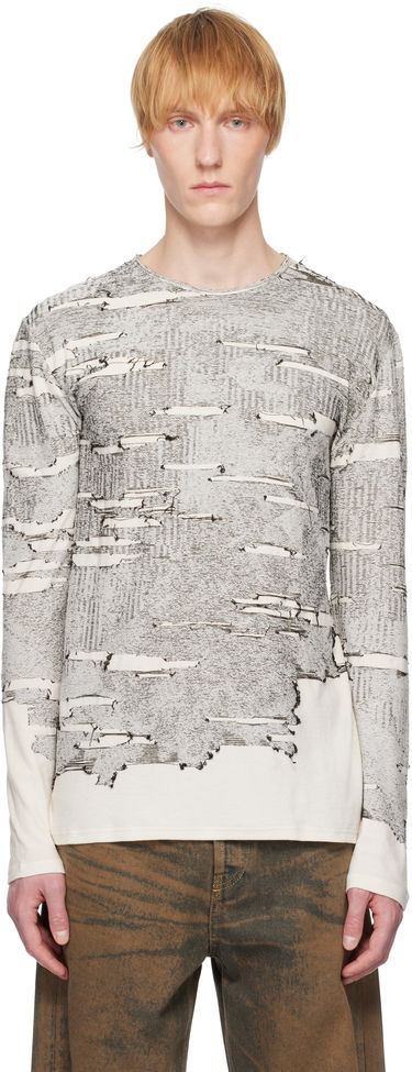 Majica kratkih rukava Diesel Diesel K-Cadmo Long Sleeve T-Shirt Bijela | A18119-0AFBV-129, 0