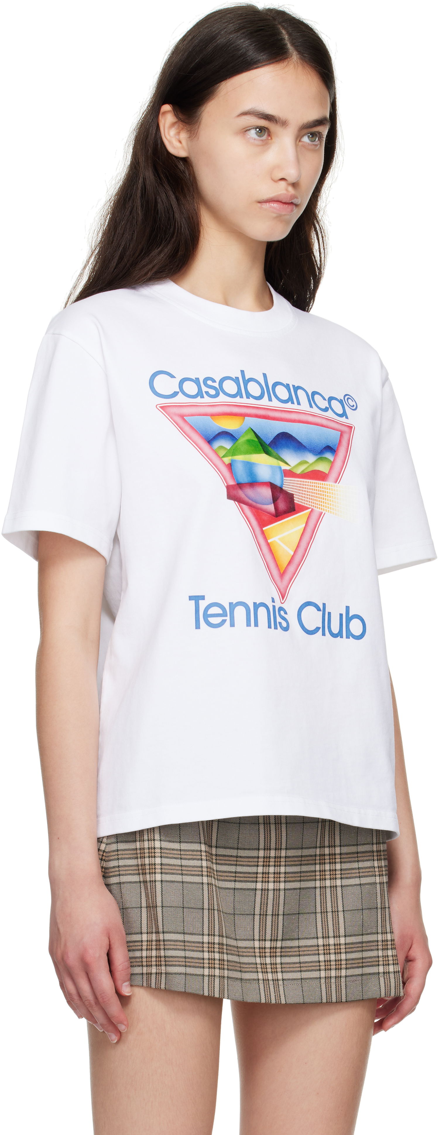 Majica kratkih rukava Casablanca Casablanca Tennis Club Graphic T-Shirt Bijela | WPF25-JTS-046-01, 1