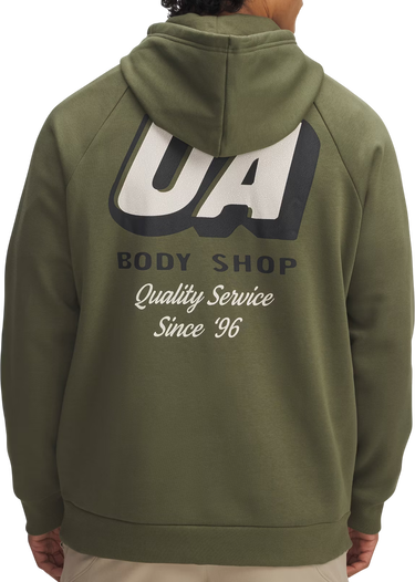Dukserice Under Armour Rival Fleece Hooded Sweatshirt with 'We lift it all' Design Zelena | 6003955-390, 1