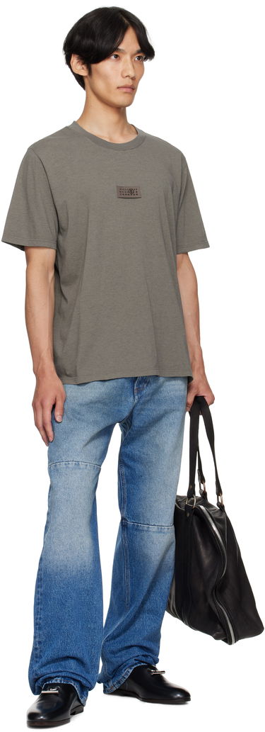 Majica kratkih rukava Maison Margiela MM6 Maison Margiela Logo Patch T-Shirt Siva | SH0GC0059 M20048, 3
