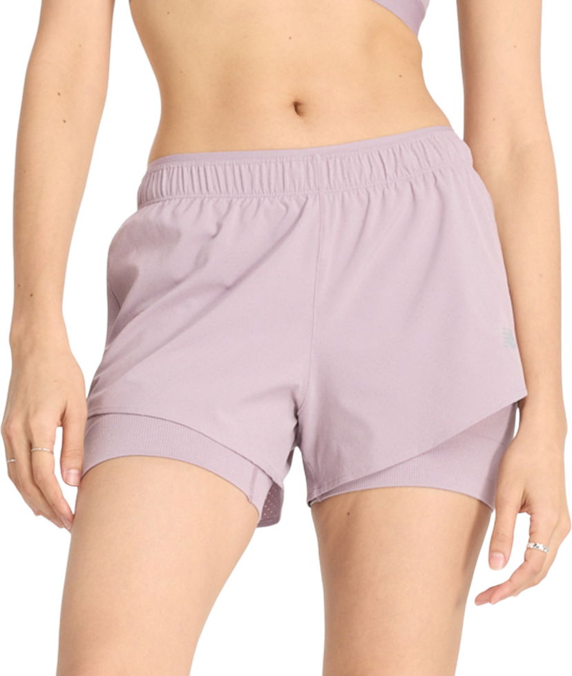 Kratke hlače New Balance RC 2-in-1 Short 3" Ružičasta | ws41287-icw