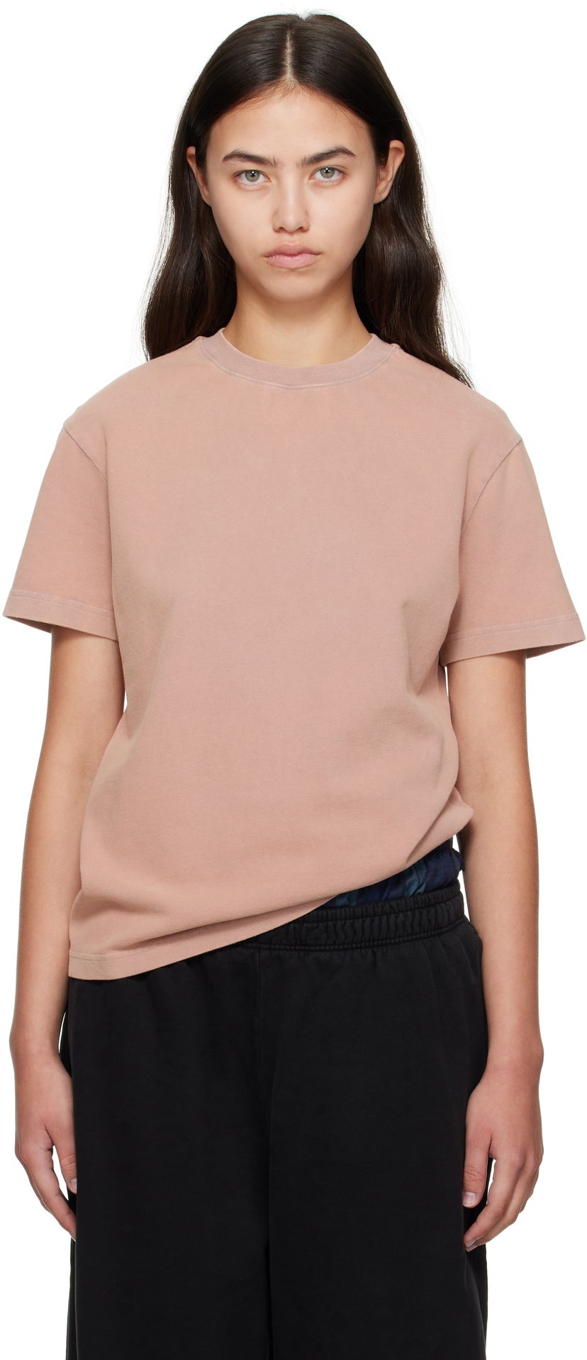 Majica kratkih rukava Acne Studios Acne Studios Cotton Crewneck T-Shirt Ružičasta | CL0352-