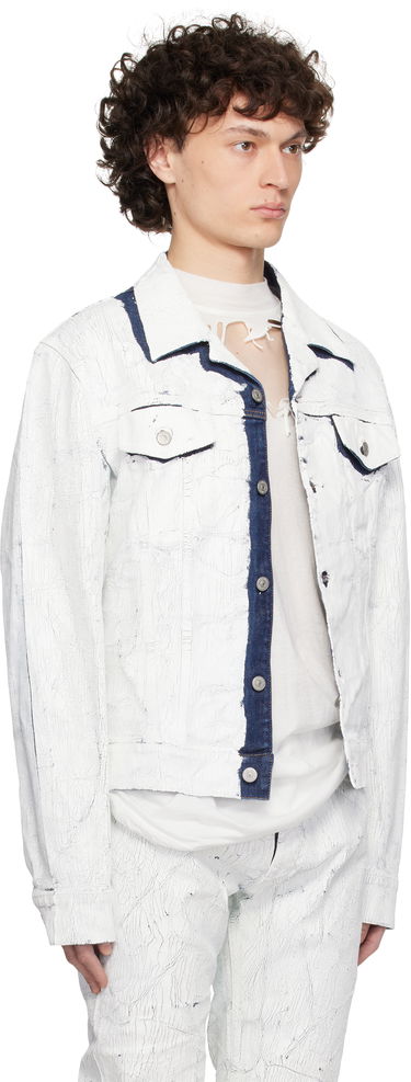 Bomber jakna Maison Margiela MM6 Maison Margiela Sports Denim Jacket Bijela | SH2AM0027 M30028, 1