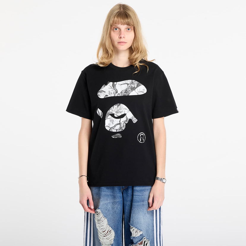 Majica kratkih rukava BAPE Tree Edge Camo Ape Face T-Shirt Crna | 001TEL801032MBK1