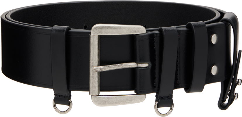 Pojasevi Ann Demeulemeester Ann Demeulemeester Janke Leather Belt Crna | 2520-W-BE02-LT128-099