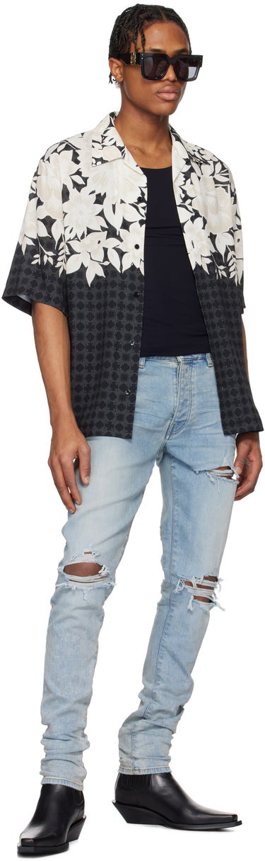 Jeans AMIRI AMIRI MX1 Distressed Slim Jeans Plava | AMDNSY1148, 3
