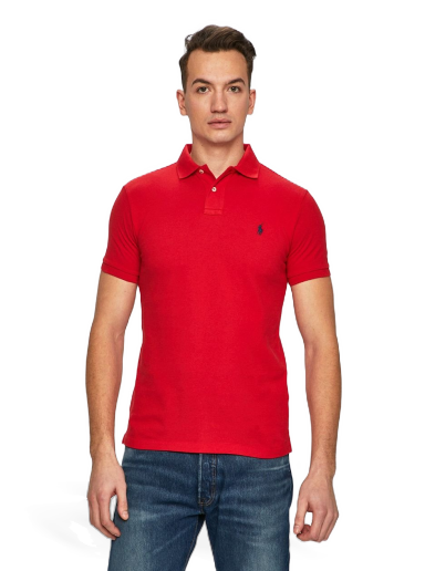 Polo majica Polo by Ralph Lauren Slim Fit Polo Crvena | 710548797005