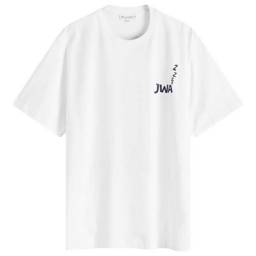 Majica kratkih rukava JW Anderson Back Print T-Shirt White, Size Large Bijela | JT0271-PG1510-001