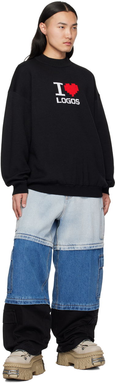Džemper VETEMENTS Vetements 'I Love Logos' Sweater Crna | UA66KN130B, 3