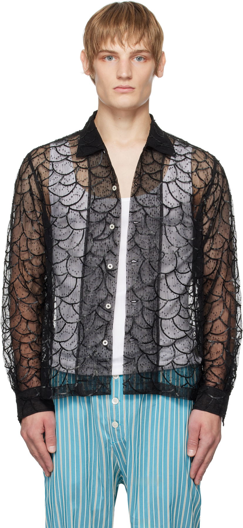 Košulja Bode Long Sleeve Shirt Crna | MRF24SH052