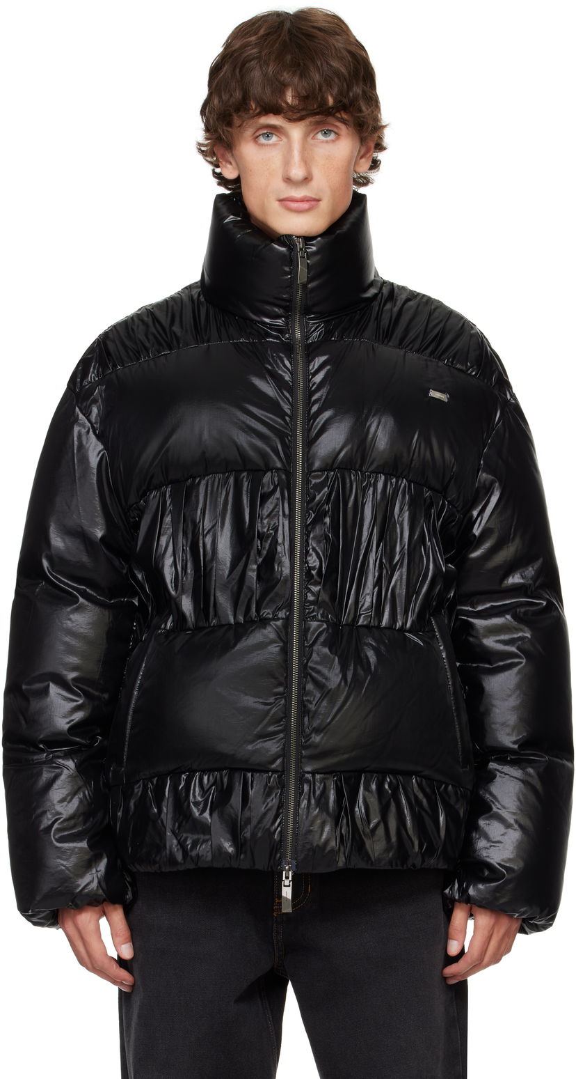 Pernata jakna ADER ERROR Gathered Down Jacket Crna | BN01FWDW0101BK