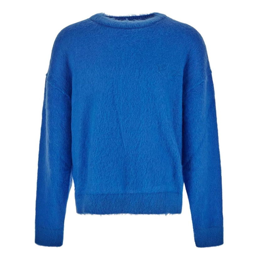 Džemper Off-White Off-White Embroidered Jumper Plava | OMHE137F22KNI0014545
