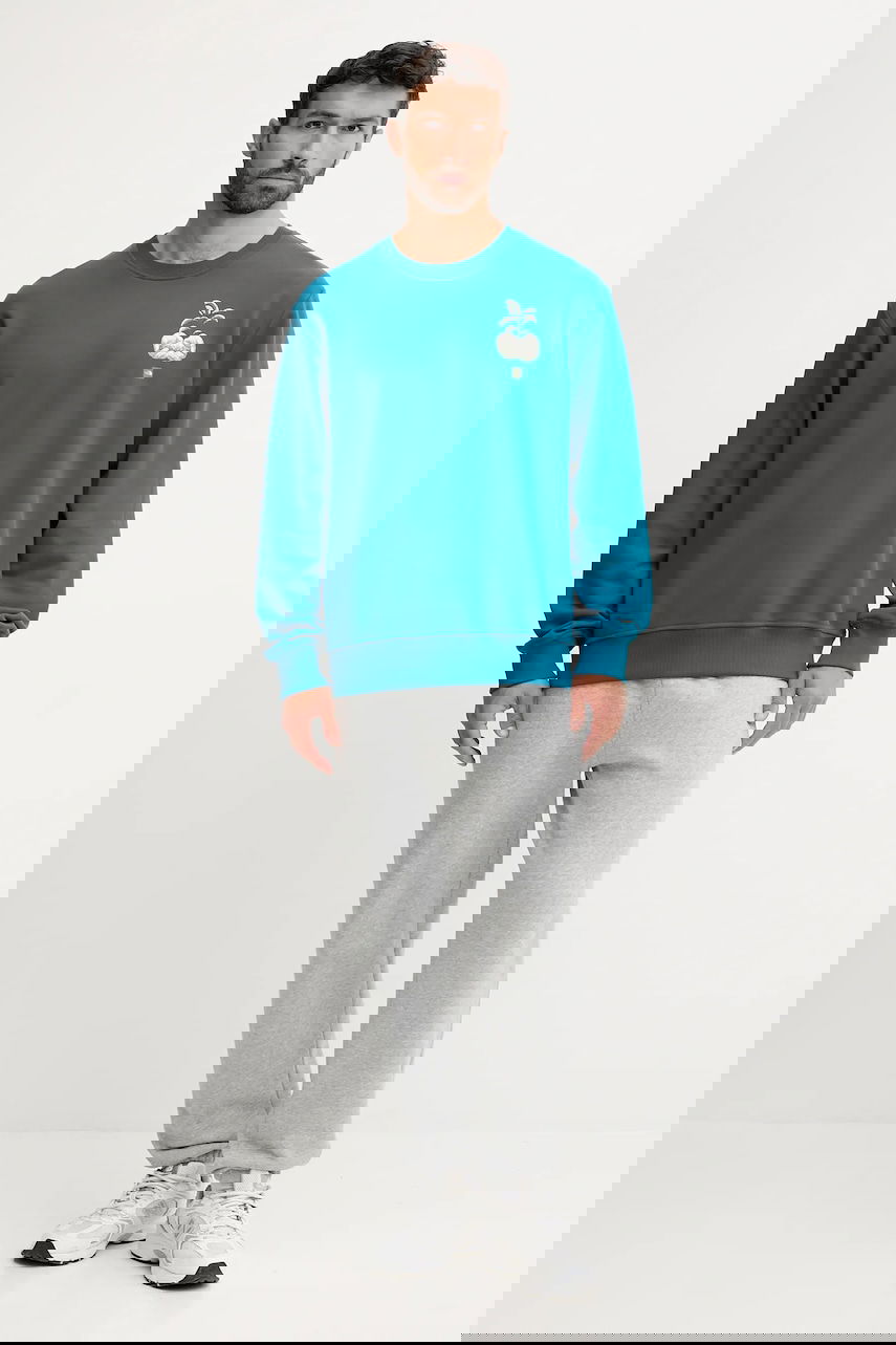 Dukserice The North Face Connect Relaxed Fit Crewneck Sweatshirt with Grow Your Own Way Graphic Print Tirkiz | NF0A8E3ZBSI1, 1